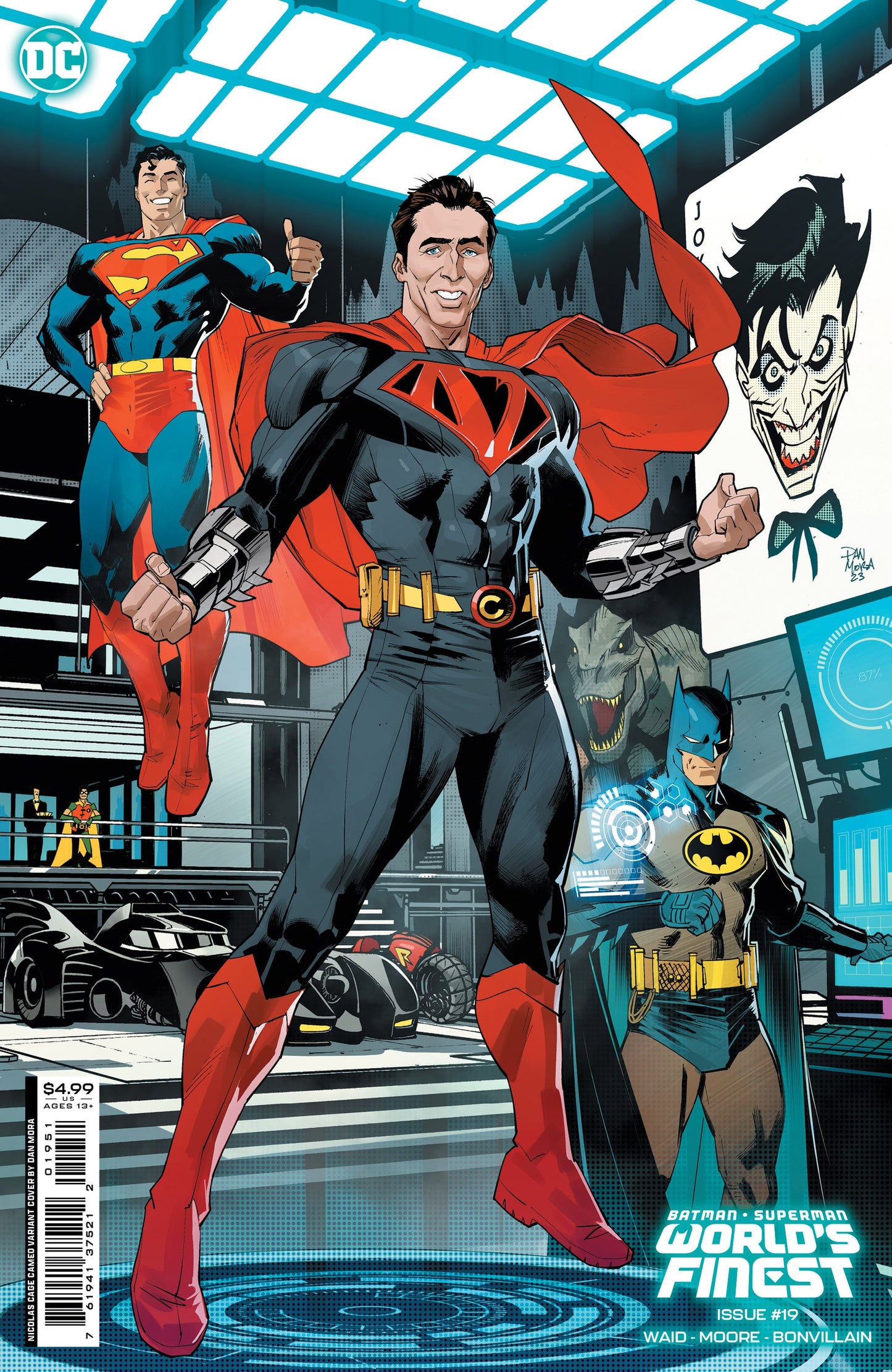 BATMAN SUPERMAN WORLDS FINEST 19 NICOLAS CAGE SUPER-VARIANT CARD VAR